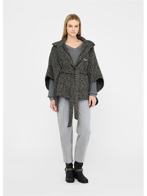 Poncho con cintura LIU JO | 2F5025T0300/00128